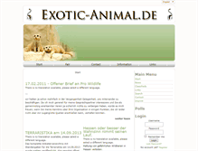 Tablet Screenshot of cms.exotic-animal.de